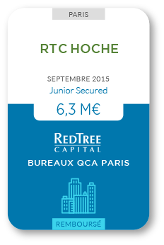 Financement Zencap AM : RTC Hoche 09/2015