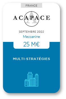 Financement Zencap AM : Acapace 09/2022