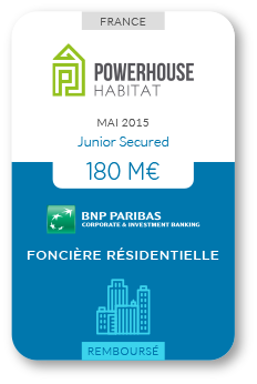 Financement Zencap AM : Powerhouse Habitat 05/2015